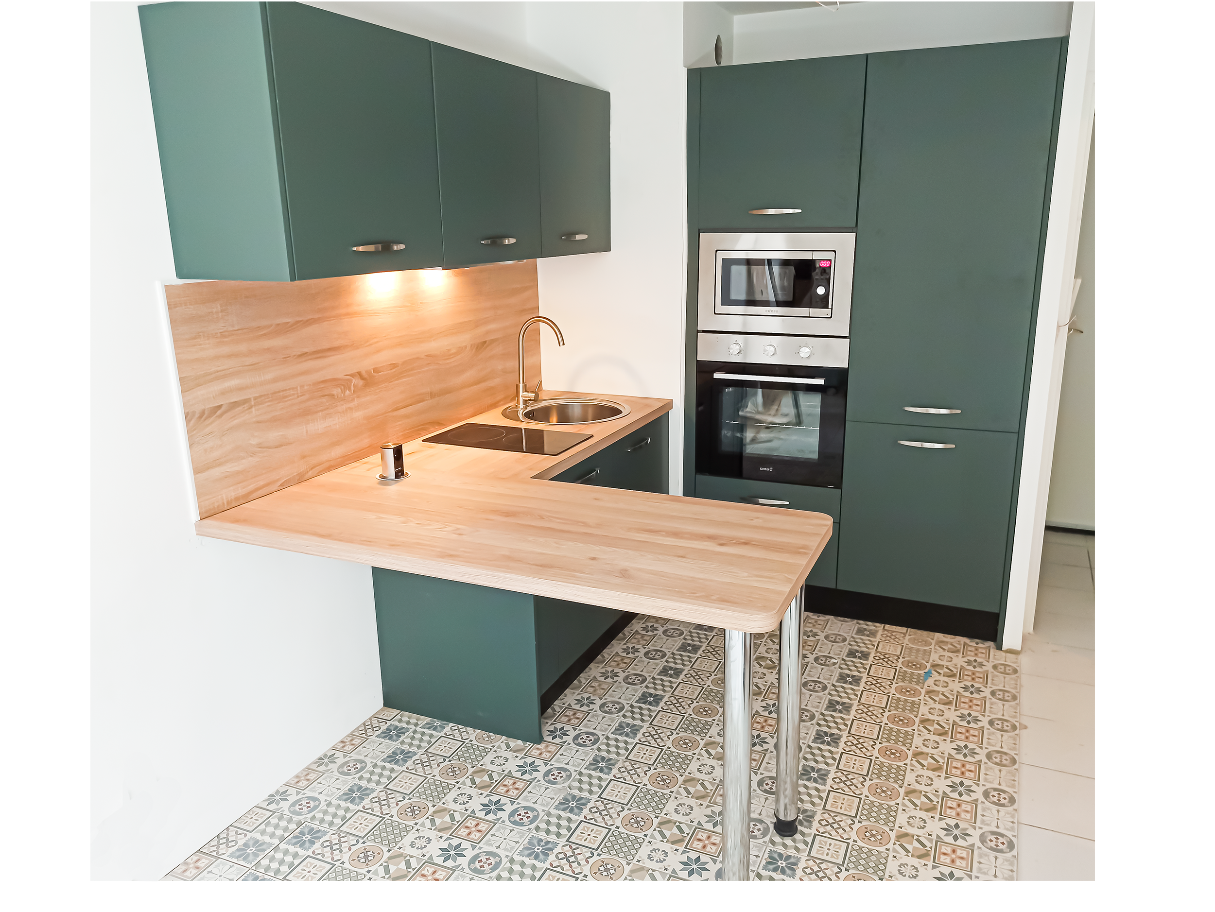 Cuisine verde installée par SAGILIS en 2023